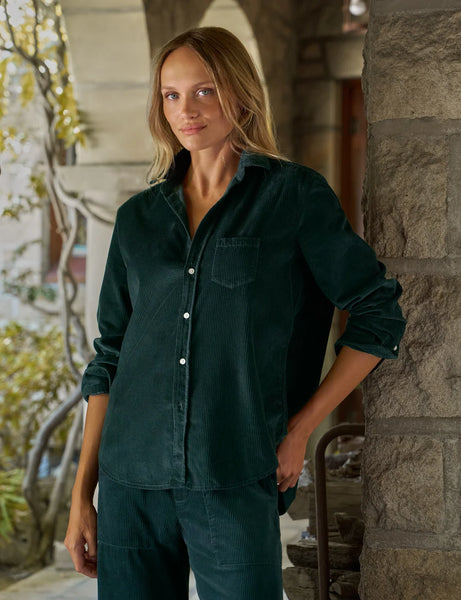 EILEEN Corduroy Shirt in Peacock