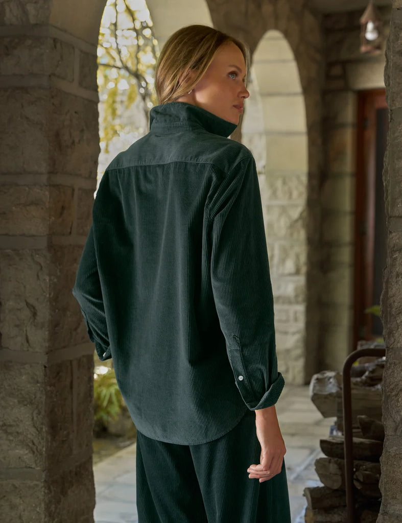 EILEEN Corduroy Shirt in Peacock