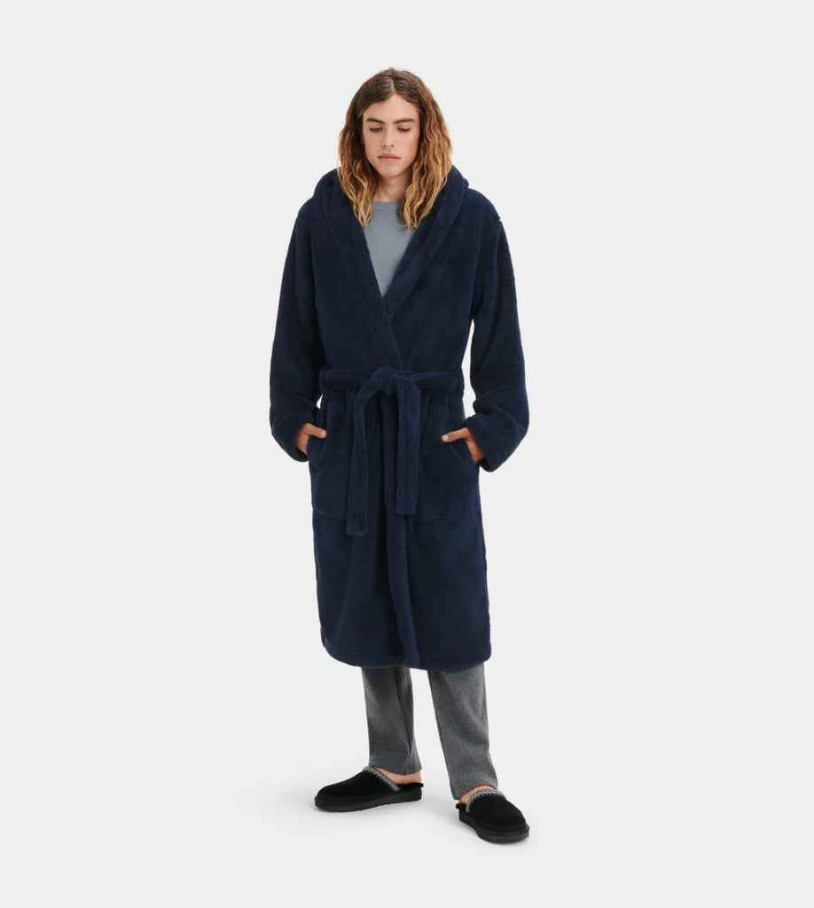 BECKETT Men's Hooded Fleece Robe in Twilight – Christina's Luxuries