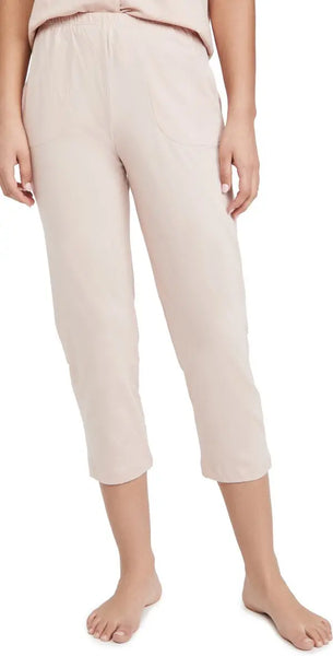 CARLYN Crop Pants in Pearl Pink