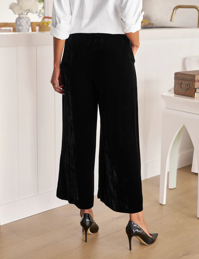 MAISIE Velvet Tuscany Pants in Black