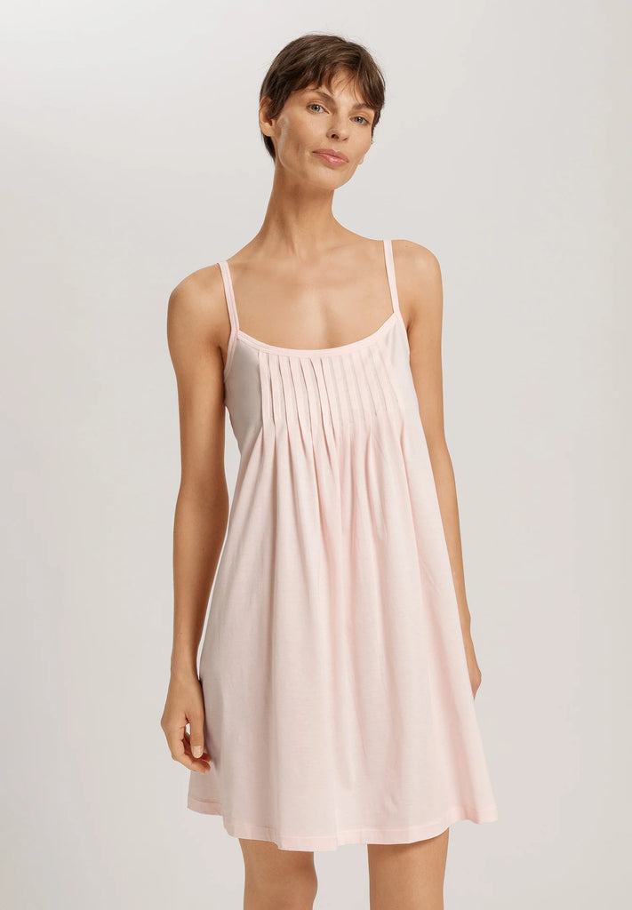 JULIET Pleated Bib Babydoll Chemise in Rose Sapphire