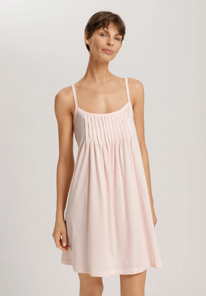 JULIET Pleated Bib Babydoll Chemise in Rose Sapphire