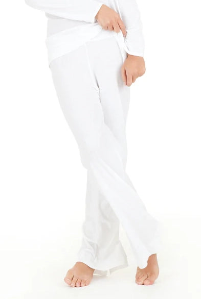 Organic Cotton Pants in White