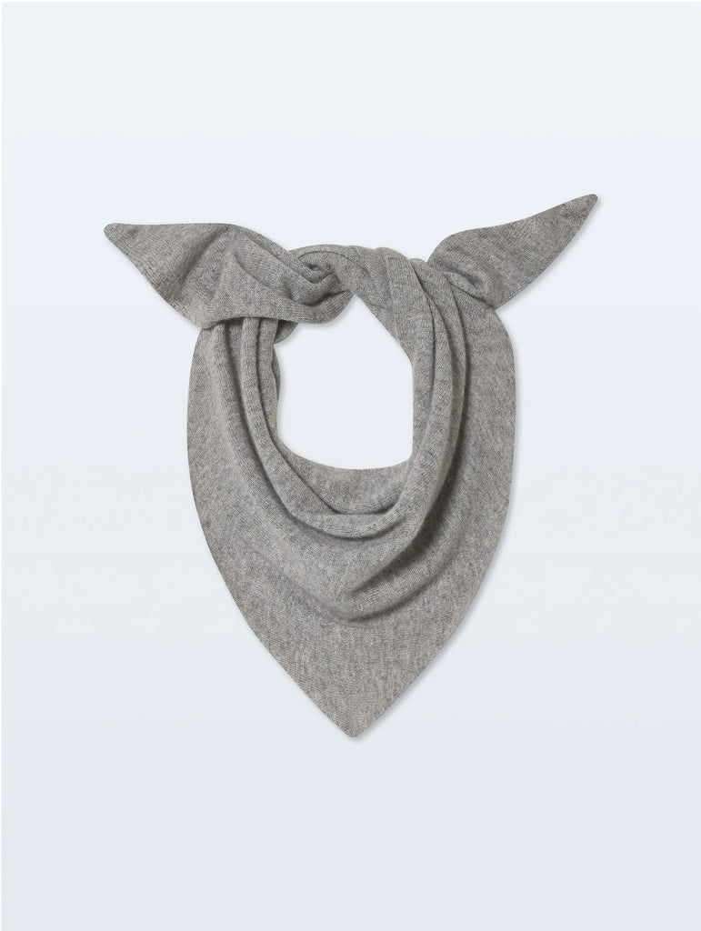 Cashmere Neckerchief in Grey Heather