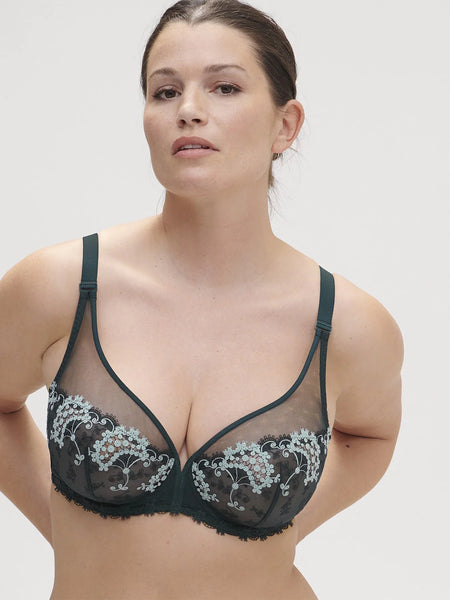 FEATHERS Plunge Bra in Coal Luxe Leopard – Christina's Luxuries