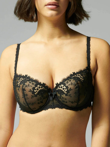MAGNOLIA Fuller Cup Silk & Lace Demi Bra in Rouge – Christina's Luxuries