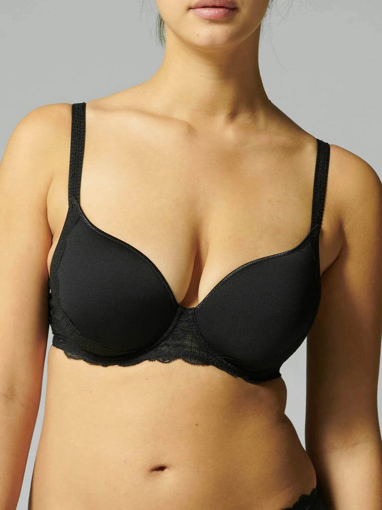 REVE 3D Plunge Bra in Black