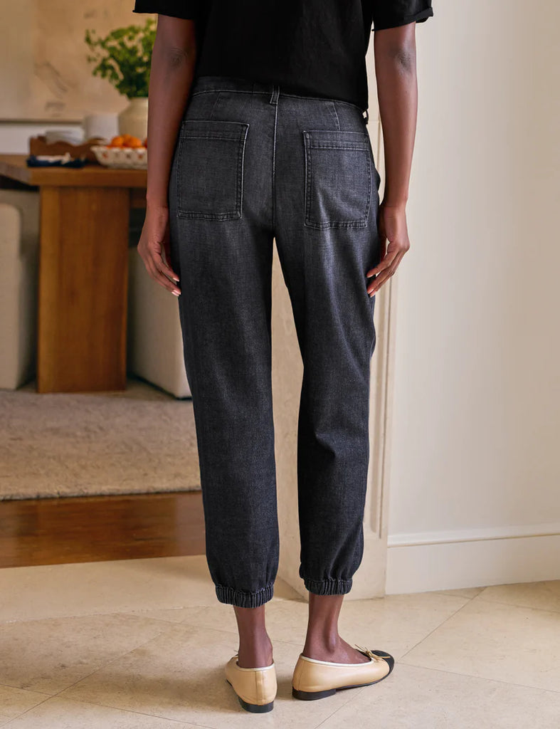 JAMESON Denim Utility Jogger in Washed Black