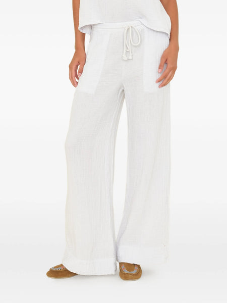 KAYSON Gauze Pants in White
