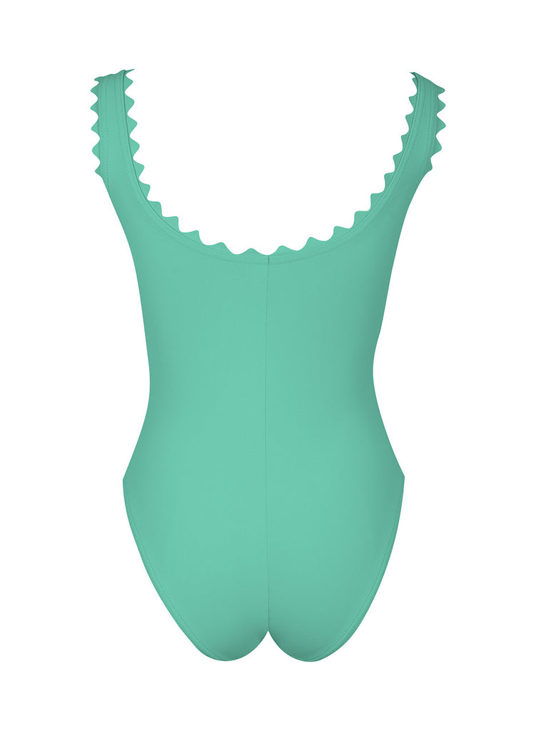INES Rick Rack Silent Underwire Tank with High Back in Neptune