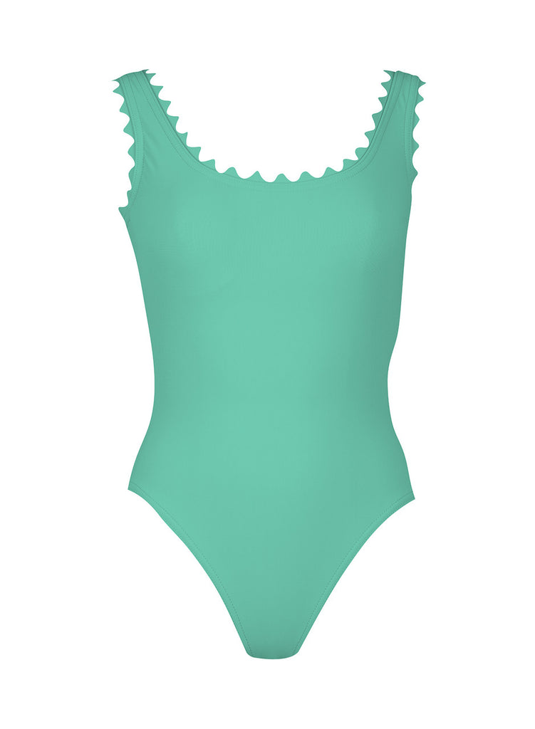 INES Rick Rack Silent Underwire Tank with High Back in Neptune