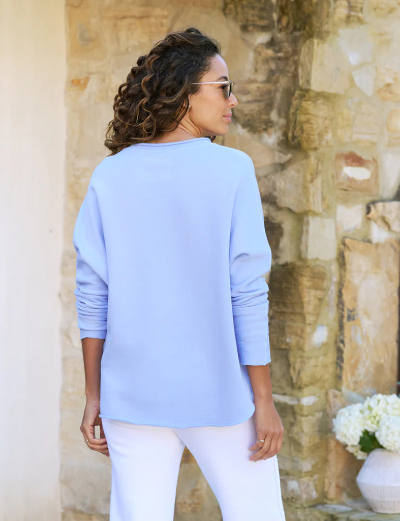 ANNA Long Sleeve Capelet in Saltwater