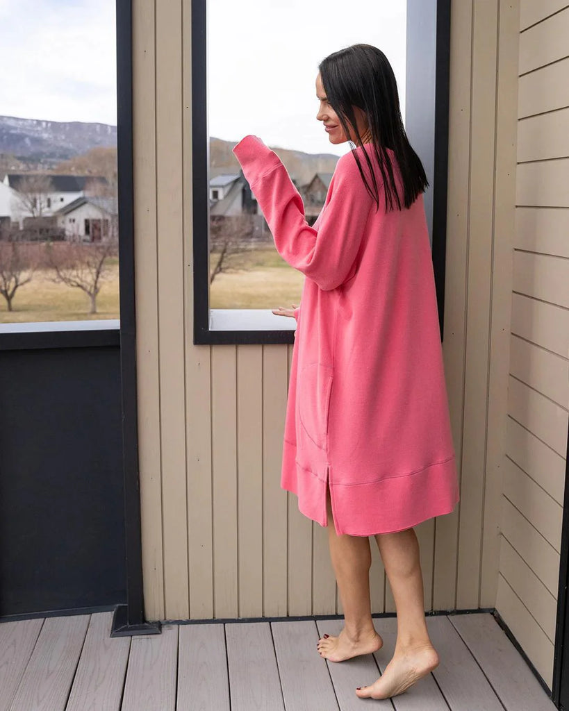 COZY Sleep Dress in Ash Rose