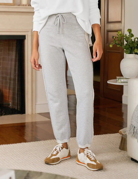 SOPHIE Triple Fleece Jogger in Gray Melange