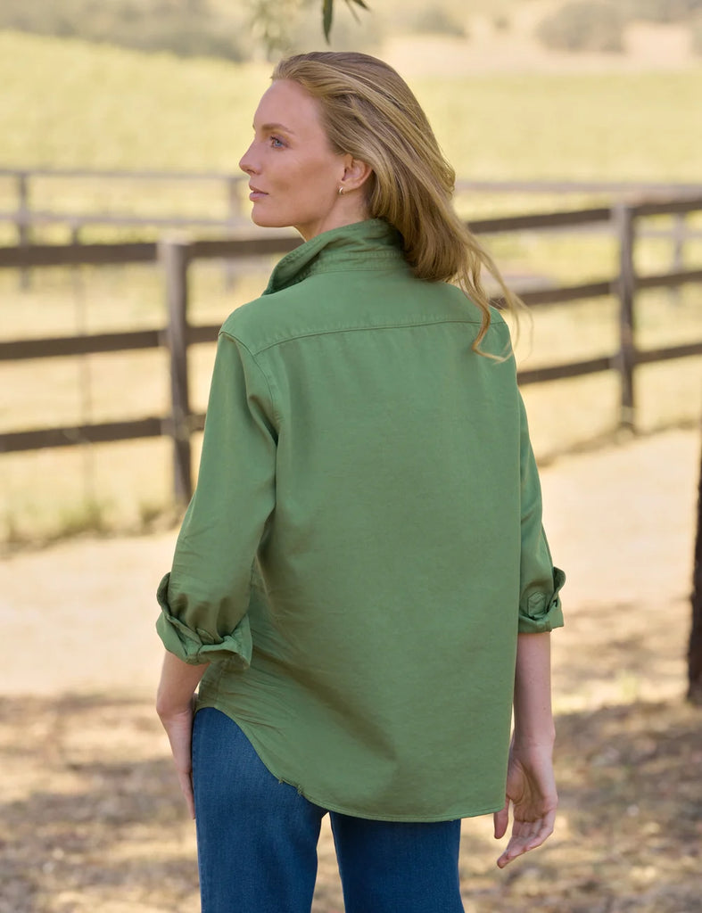 EILEEN Famous Denim Shirt in Nori