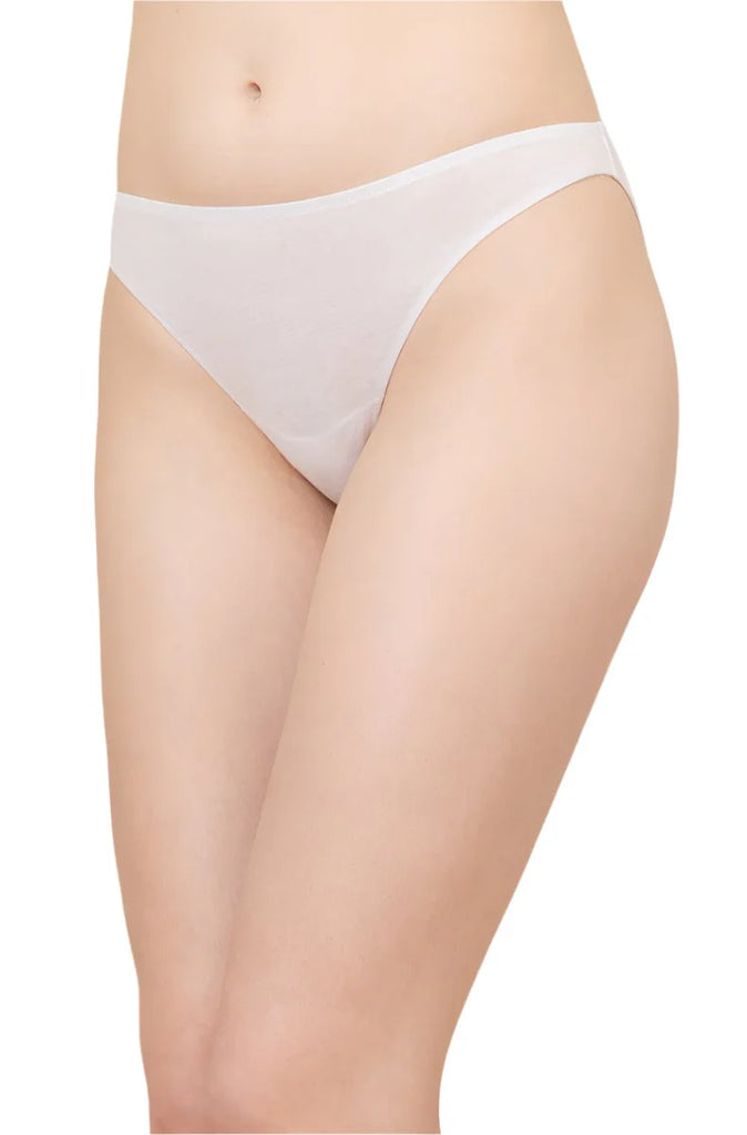 Organic Cotton French Bikini in White