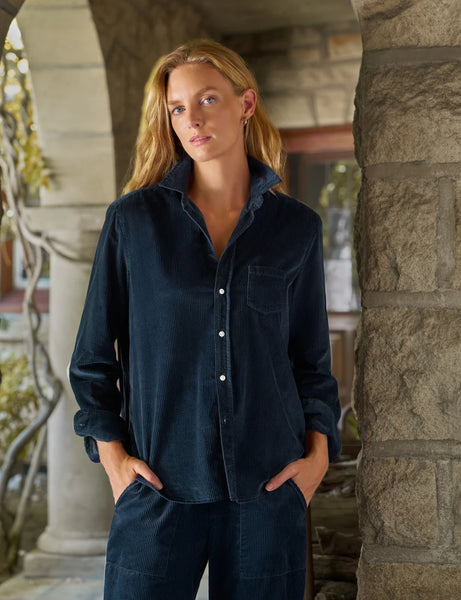EILEEN Corduroy Shirt in Classic Navy