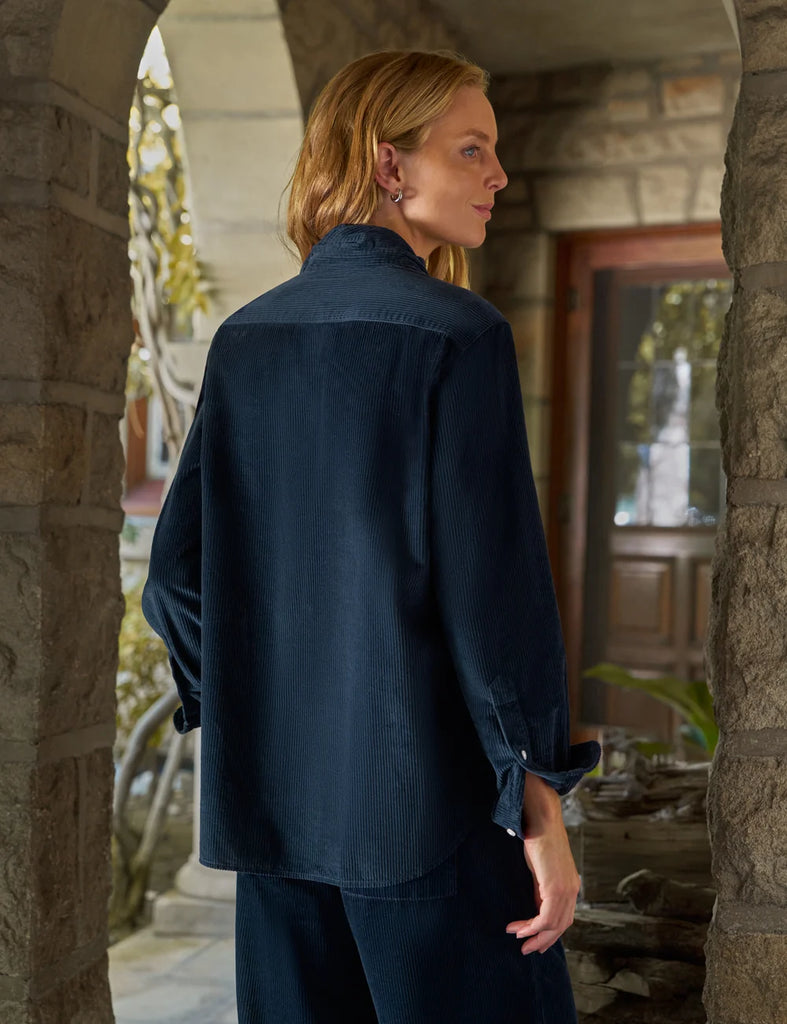 EILEEN Corduroy Shirt in Classic Navy
