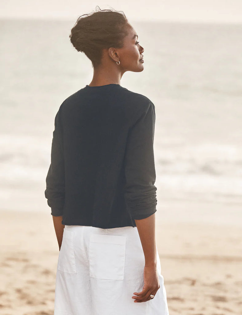 JACKIE Heritage Jersey Cardigan in British Royal Navy