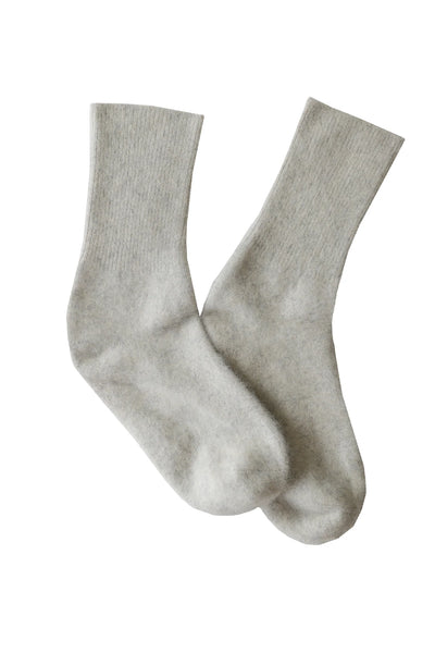 Wool Socks in Light Grey