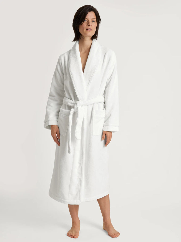COSY SHOWER Terry Robe in White