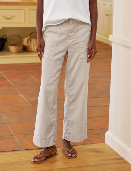 WEXFORD Linen Utility Trouser in Cement