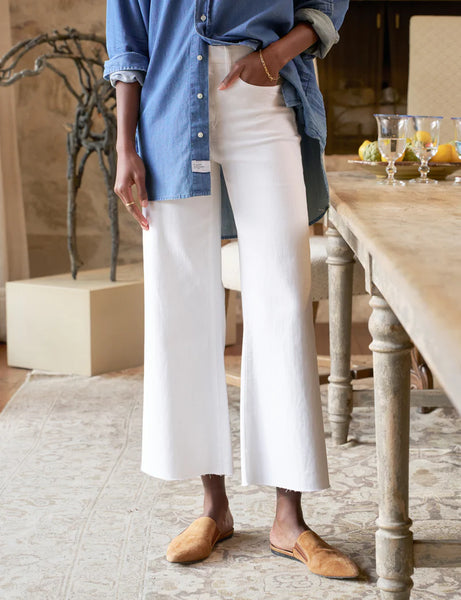 GALWAY Italian Dream Denim Gaucho in White