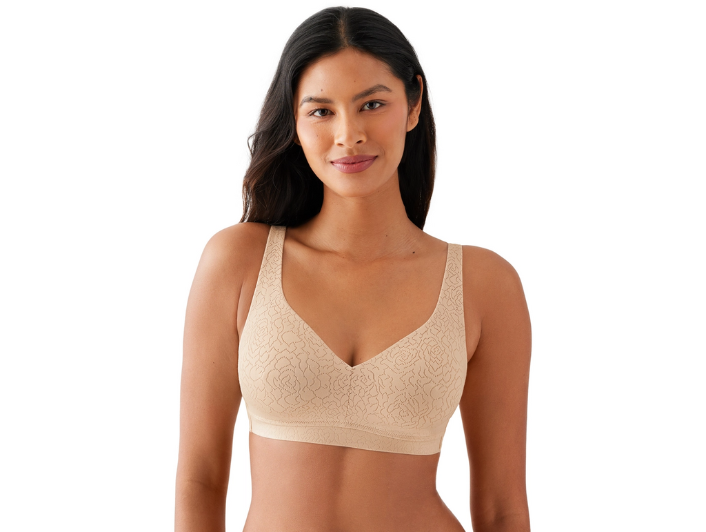 INSIDE JOB Wireless Unlined Bra in Sand