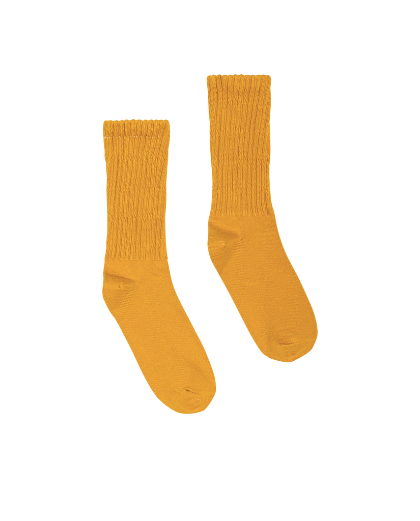 Classic Crew Socks in Bright Yellow