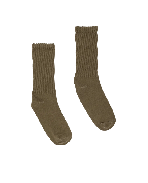 Classic Crew Socks in Army