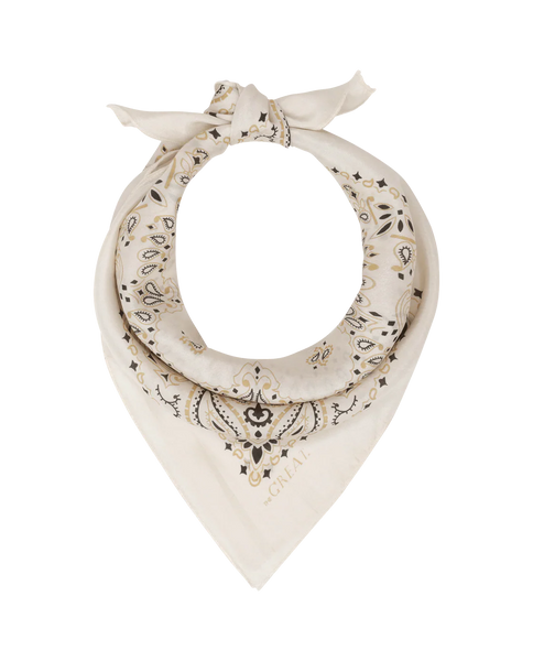 Silk Bandana in Cream