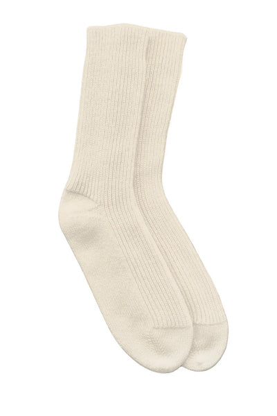 Cashmere Socks in Ivory