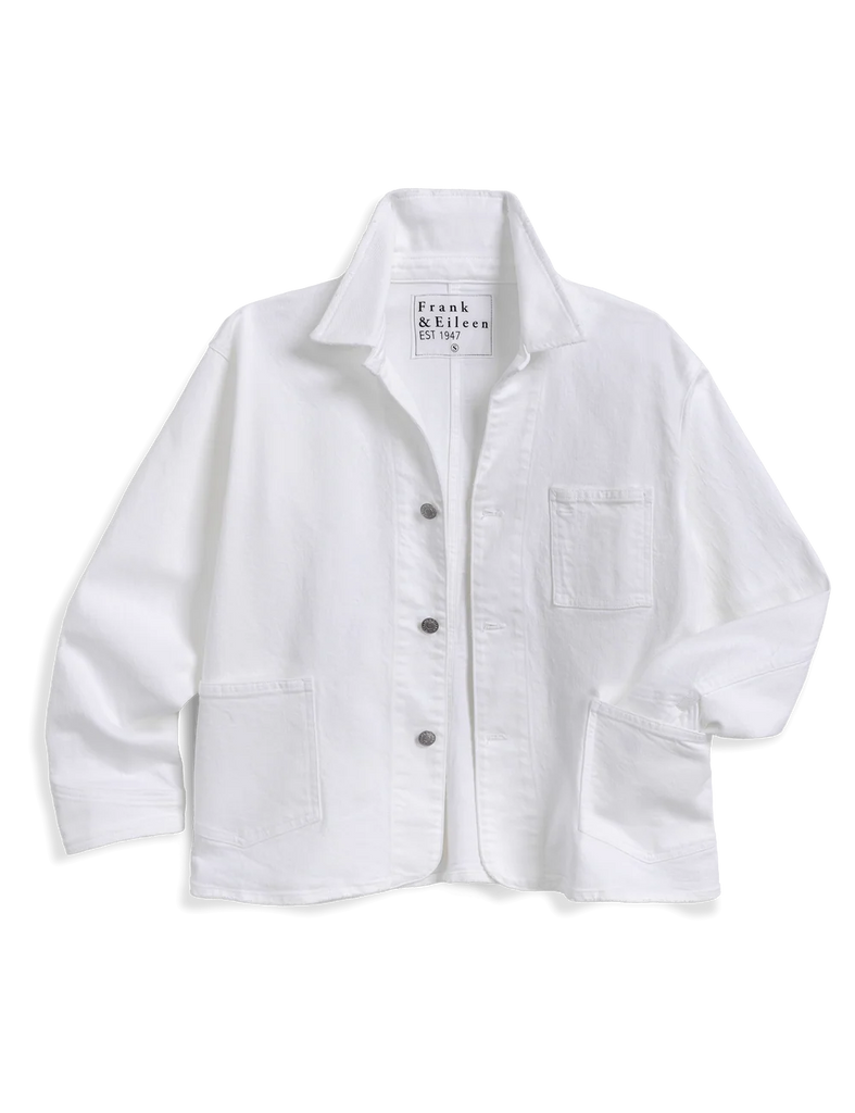 BANTRY Denim Barn Jacket in White