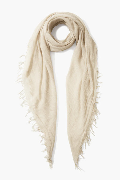 Cashmere & Silk Lurex Metallic Scarf in Seed Pearl