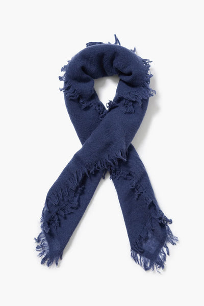 Cashmere Micro Scarf in Vintage Blue