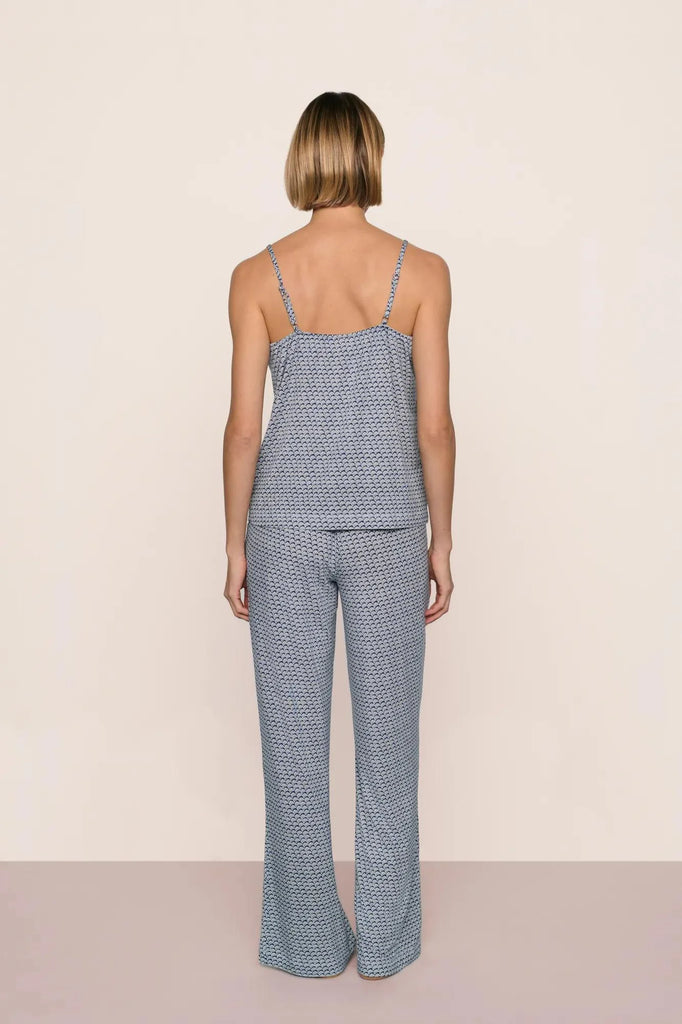 GISELE Cami & Pant PJ Set in Seashell Navy