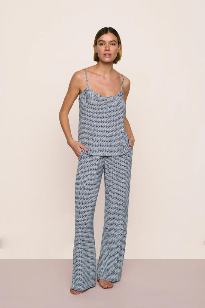 GISELE Cami & Pant PJ Set in Seashell Navy