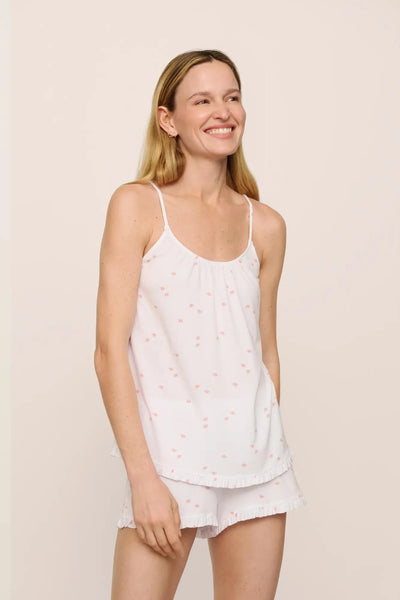 GISELE Cami & Short Set in Summer Daisy White
