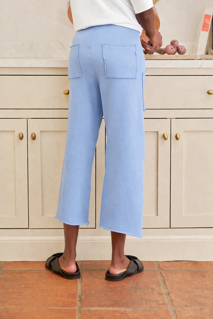 PENNY Patch Pocket Triple Fleece Pants in Dive