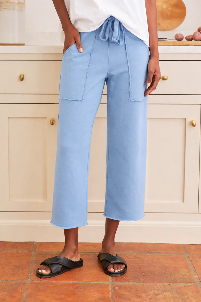 PENNY Patch Pocket Triple Fleece Pants in Dive