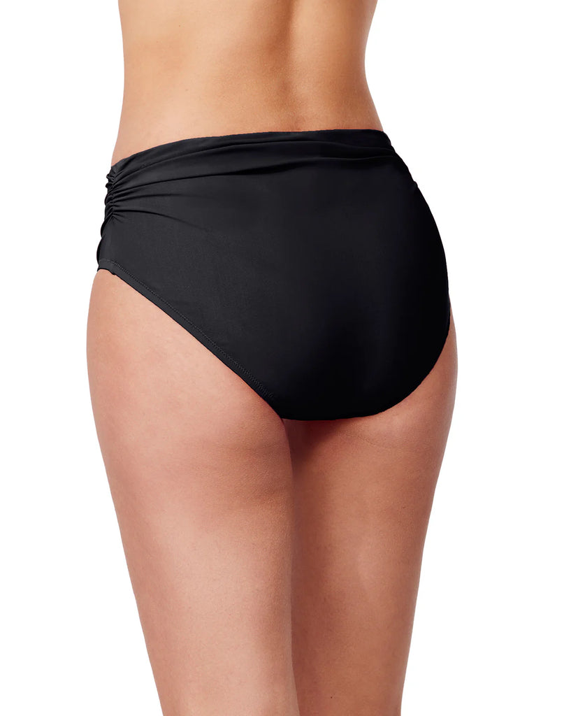 TUTTI FRUTTI Twist Front Tankini in Black