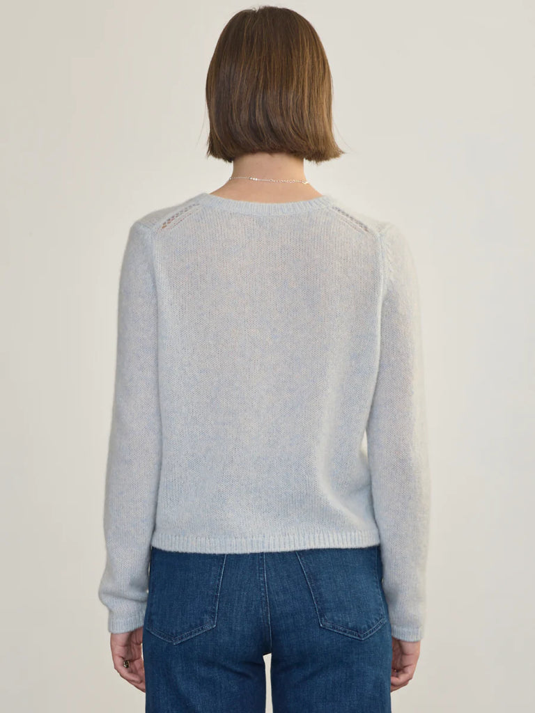 COCO Cashmere/Silk Cardigan in Arctic