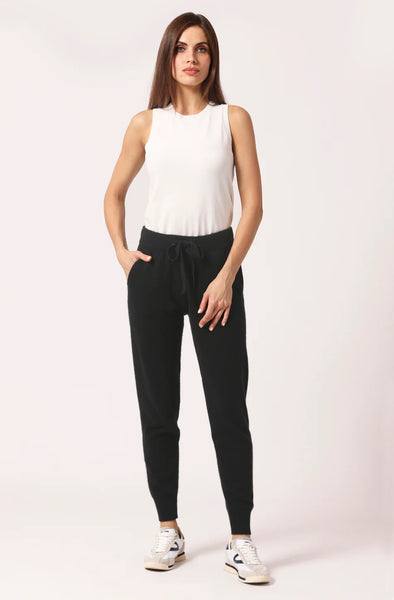 Cashmere Joggers in Black