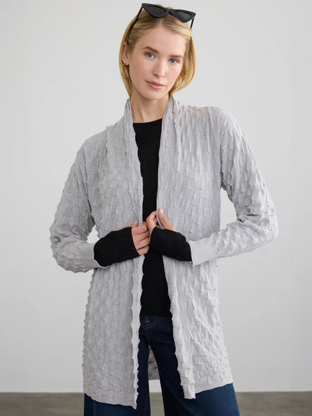 3D OPEN COAT Cardigan in Grey