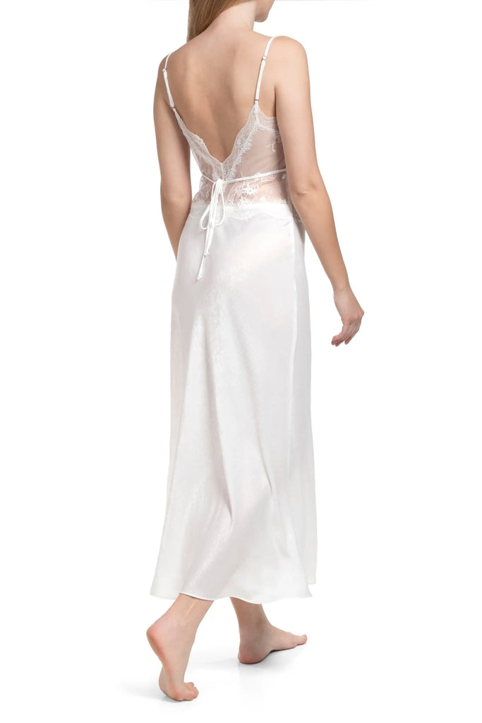 MARRY ME Long Chemise Gown in Ivory