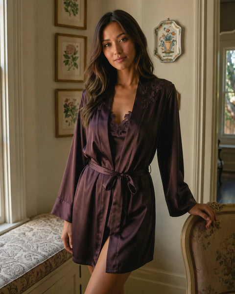 MADDIE Robe in Chocolate