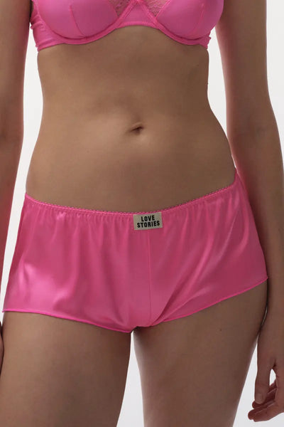 CHRISSY Satin Boxers in Pink