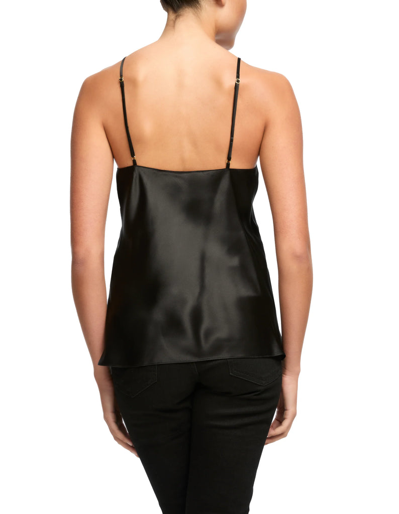 STELLA Silk Cami in Black