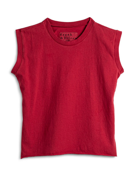 LAB109 Vintage Muscle Tee in Double Decker Red